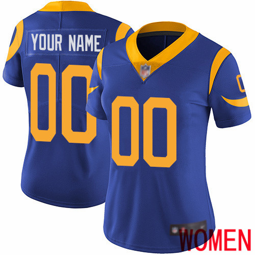 Limited Royal Blue Women Alternate Jersey NFL Customized Football Los Angeles Rams Vapor Untouchable